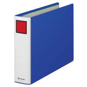 (まとめ) キングファイル スーパードッチ A4ヨコ 500枚収容 背幅66mm 青 1485 1冊  【×10セット】