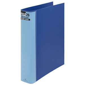 (まとめ) マルマン ダブロックファイル B5タテ 26穴 250枚収容 背幅44mm ブルー F679R-02 1冊  【×10セット】