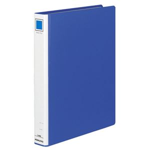 (まとめ) コクヨ リングファイル PPフィルム貼り表紙 A4タテ 4穴 200枚収容 背幅45mm 青 フ-434NB 1冊  【×10セット】