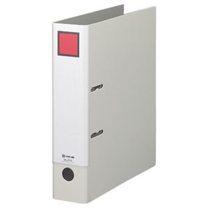 (まとめ) キングジム レバーリングファイル Dタイプ A4タテ 2穴 500枚収容 背幅69mm ライトグレー 3775 1冊  【×10セット】