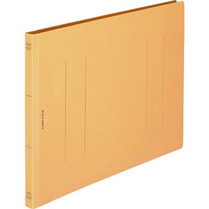 (まとめ) ライオン事務器 フラットファイル(環境) 樹脂押え具 B4ヨコ 150枚収容 背幅18mm 黄 A-507KB4E 1セット(10冊)  【×10セット】