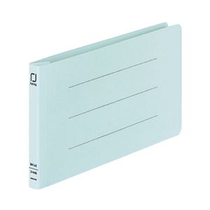 (まとめ) コクヨ 統一伝票用フラットファイル B4 1/3ヨコ 150枚収容 背幅18mm 青 フ-V49B 1パック(10冊)  【×10セット】
