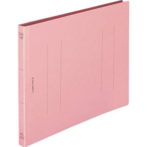 (まとめ) ライオン事務器 フラットファイル(環境) 樹脂押え具 A4ヨコ 150枚収容 背幅18mm ピンク A-516KA4E 1セット(10冊)  【×10セット】
