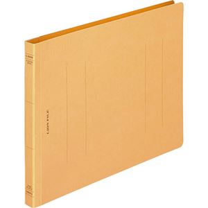 (まとめ) ライオン事務器 フラットファイル(環境) 樹脂押え具 B5ヨコ 150枚収容 背幅18mm 黄 A-527KB5E 1セット(10冊)  【×10セット】