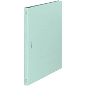 (まとめ) ライオン事務器 フラットファイル(環境) 樹脂押え具 A4タテ 150枚収容 背幅18mm 水 A-518KA4S 1セット(10冊)  【×10セット】