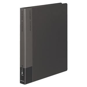 (まとめ) コクヨ クリヤーブック(クリアブック)(替紙式) A4タテ 30穴 20ポケット付属 背幅33mm ダークグレー ラ-730DM 1冊  【×10セット】