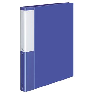 (まとめ) コクヨ クリヤーブック(クリアブック)(POSITY) 替紙式 A4タテ 30穴 25ポケット付属 背幅33mm ブルー P3ラ-L730B 1冊  【×10セット】