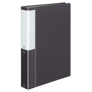 (まとめ) コクヨ クリヤーブック(クリアブック)(POSITY) 固定式 A4タテ 80ポケット 背幅46mm ダークグレー P3ラ-L80NDM 1冊  【×10セット】