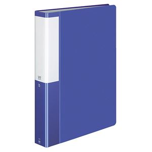 (まとめ) コクヨ クリヤーブック(クリアブック)(POSITY) 固定式 A4タテ 80ポケット 背幅46mm ブルー P3ラ-L80NB 1冊  【×10セット】