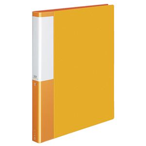 (まとめ) コクヨ クリヤーブック(クリアブック)(POSITY) 替紙式 A4タテ 30穴 25ポケット付属 背幅33mm オレンジ P3ラ-L730YR 1冊  【×10セット】