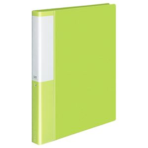 (まとめ) コクヨ クリヤーブック(クリアブック)(POSITY) 替紙式 A4タテ 30穴 25ポケット付属 背幅33mm ライトグリーン P3ラ-L730LG 1冊  【×10セット】