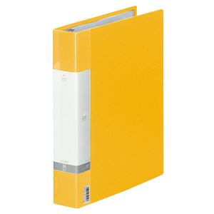 (まとめ) リヒトラブ リクエスト クリヤーブック(クリアブック)(ポケット交換タイプ) A4タテ 30穴 35ポケット付属 背幅50mm 黄 G3803-5 1冊  【×10セット】