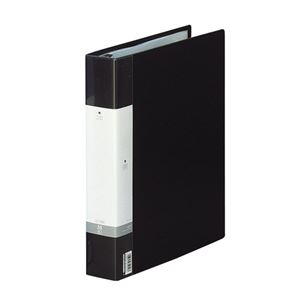 (まとめ) リヒトラブ リクエスト クリヤーブック(クリアブック)(ポケット交換タイプ) A4タテ 30穴 35ポケット付属 背幅50mm 黒 G3803-24 1冊  【×10セット】