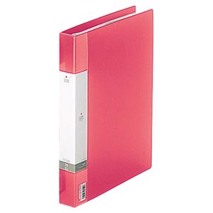 (まとめ) リヒトラブ リクエスト クリヤーブック(クリアブック)(ポケット交換タイプ) A4タテ 30穴 25ポケット付属 背幅35mm 赤 G3802-3 1冊  【×10セット】