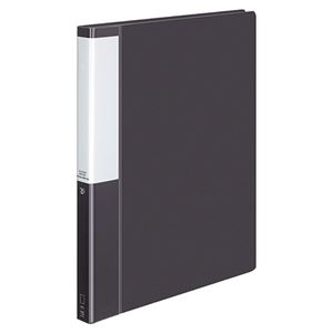 (まとめ) コクヨ クリヤーブック(クリアブック)(POSITY) 替紙式 A4タテ 30穴 15ポケット付属 背幅27mm ダークグレー P3ラ-L720DM 1冊  【×10セット】