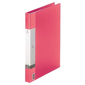 (まとめ) リヒトラブ リクエスト クリヤーブック(クリアブック)(ポケット交換タイプ) A4タテ 30穴 15ポケット付属 背幅25mm 赤 G3801-3 1冊  【×10セット】