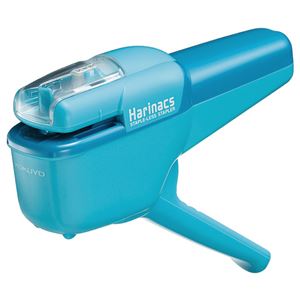 (まとめ) コクヨ 針なしステープラー（ハリナックス） ハンディタイプ 10枚とじ ライトブルー SLN-MSH110LB 1個  【×10セット】