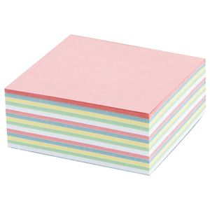 (まとめ) プロモスティックジャパン どこからでもふせん 75×75mm 混色5色 TAF-09-007 1冊  【×10セット】