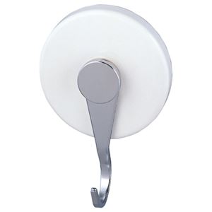 オート 強力マグネットフック 10kg 耐荷重10kg 白 OH-28M/BOXシロ 1個 【×10セット】