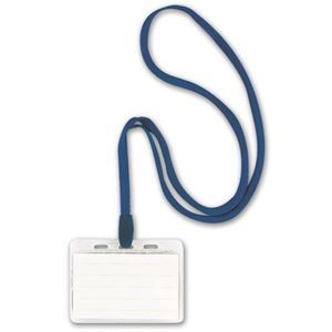 (まとめ) ソニック 吊り下げ名札 スタンダードタイプ ソフト 青 NF-448-B 1箱（10個）  【×10セット】