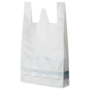 (まとめ) TANOSEE 乳白レジ袋 80号 ヨコ370×タテ800×マチ幅170mm 1パック（100枚）  【×10セット】