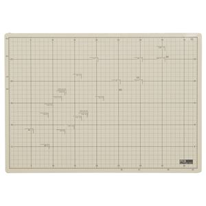 (まとめ) TANOSEE 滑りにくいカッターマット A3 320×450mm 1枚  【×10セット】