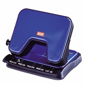 (まとめ) マックス 中空刃 軽あけパンチ スクーバ 25枚穿孔 ブルー DP-25T/B 1台  【×10セット】