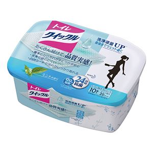 (まとめ) 花王 トイレクイックル 本体 1箱(10枚)  【×30セット】