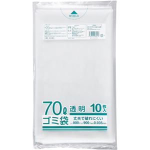 (まとめ) クラフトマン 業務用透明 メタロセン配合厚手ゴミ袋 70L HK-088 1パック(10枚)  【×30セット】