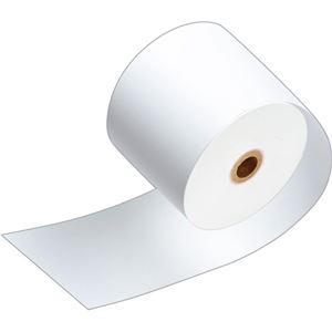 (まとめ) TANOSEE サーマルレジロール紙ノーマル保存 幅80mm×長さ63m 直径71mm 芯内径12mm 1パック(3巻) 【×30セット】 - 拡大画像