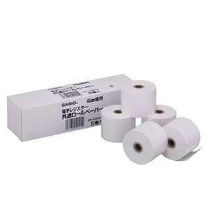 (まとめ) カシオ 電子レジスター用 ロールペーパー紙幅45mm RP-4560X5 1パック(5個) 【×30セット】 - 拡大画像
