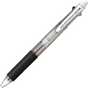 (まとめ) 三菱鉛筆 多機能ペン ジェットストリーム2＆1 0.7mm （軸色：透明） MSXE350007.T 1本  【×30セット】