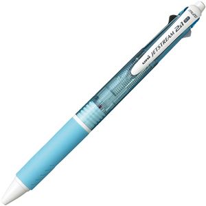 (まとめ) 三菱鉛筆 多機能ペン ジェットストリーム2＆1 0.7mm （軸色：水色） MSXE350007.8 1本  【×30セット】