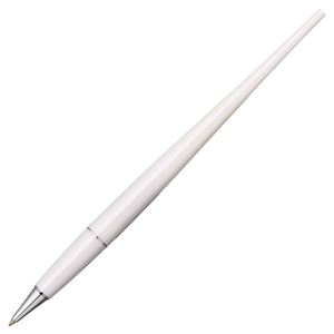 (まとめ) プラチナ デスクボールペン 0.7mm パールホワイト(黒インク) DB-500S#3 1本  【×30セット】