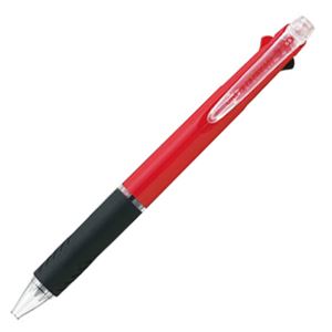 (まとめ) 三菱鉛筆 3色ボールペン ジェットストリーム 0.5mm （軸色 赤） SXE340005.15 1本  【×30セット】