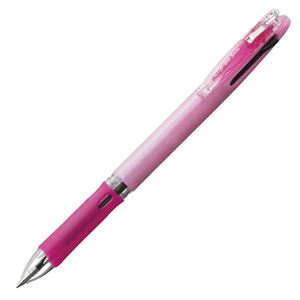 (まとめ) ゼブラ 多色油性ボールペン クリップ-オン スリム3C 0.7mm (軸色 パステルピンク) B3A5-WP 1本  【×30セット】