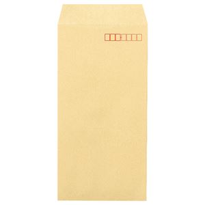 (まとめ) ピース 再生クラフト封筒(厚口タイプ) 長3 100g/m2 〒枠あり 540 1パック(70枚)  【×30セット】