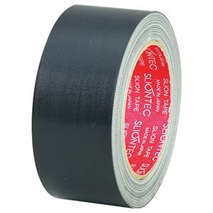 (まとめ) スリオンテック 布粘着テープ No.3390 50mm×25m 黒 No.3390-50BK 1巻  【×30セット】