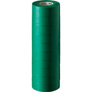 (まとめ) オカモト ビニールテープ No.470 19mm×10m 緑 No.470-19x10 ミドリ 1パック（10巻）  【×30セット】