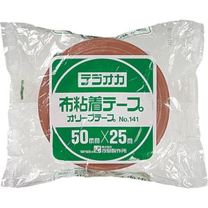 (まとめ) 寺岡製作所 オリーブテープ No.141 50mm×25m クリーム 1巻  【×30セット】