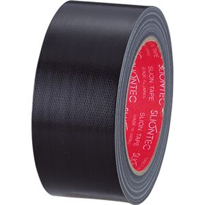 (まとめ) スリオンテック カラー布テープ 50mm×25m 黒 343702BK 1巻  【×30セット】