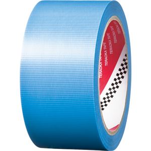 (まとめ) 寺岡製作所 養生用P-カットテープα 50mm×25m 青 No.4100アオ50 1巻  【×30セット】