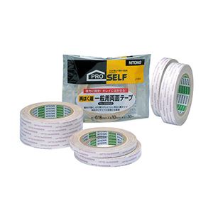 (まとめ) ニトムズ 再剥離一般両面テープ 5000NS 10mm×20m J1350 1巻  【×30セット】