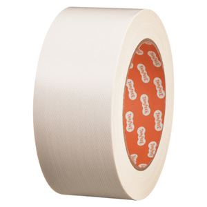 (まとめ) TANOSEE 布テープ（カラー） 50mm×25m 白 1巻  【×30セット】