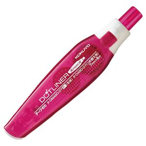 (まとめ) コクヨ テープのり ドットライナーノック 本体 7mm×8m ピンク タ-DM480-07P 1個  【×30セット】