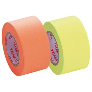 (まとめ) ヤマト メモック ロールテープ つめかえ用 25mm幅 レモン＆オレンジ WR-25H-6C 1パック(2巻)  【×30セット】