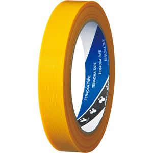 (まとめ) 寺岡製作所 貼ってはがせるP-カットテープ 18mm×25m 黄 4142-18キ 1巻  【×30セット】