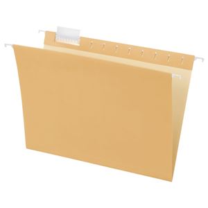 (まとめ) TANOSEE ハンギングフォルダー A4 クリーム 1パック（5冊）  【×30セット】