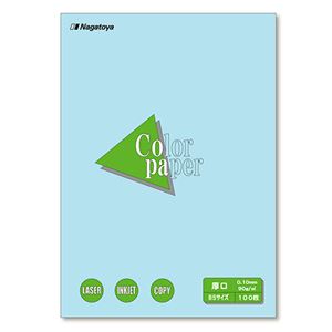 (まとめ) 長門屋商店 Color Paper B5 厚口 空 ナ-4312 1冊（100枚）  【×30セット】