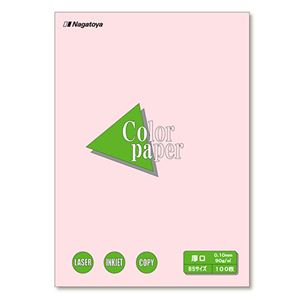 (まとめ) 長門屋商店 Color Paper B5 厚口 さくら ナ-4319 1冊（100枚）  【×30セット】